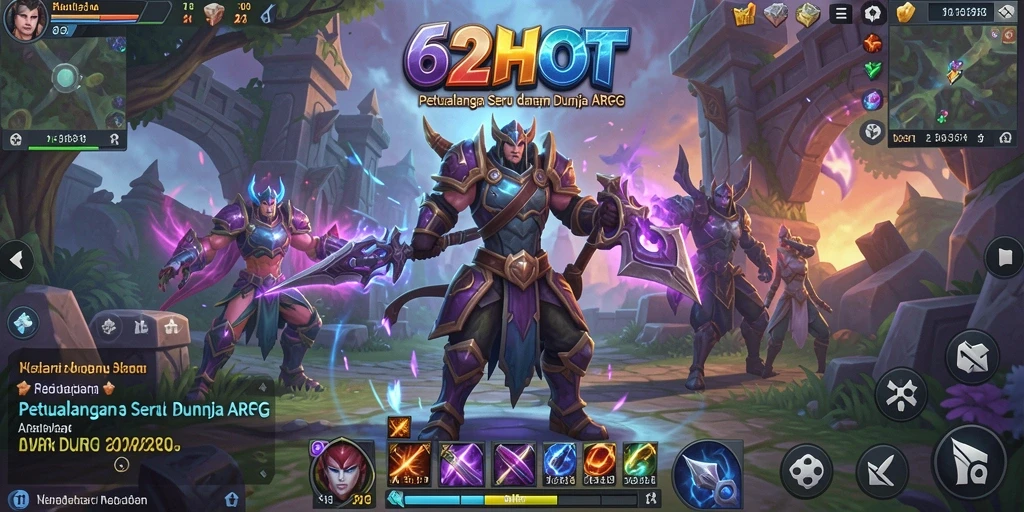 Gameplay 62HOT yang dinamis dan seru dalam ARPG.