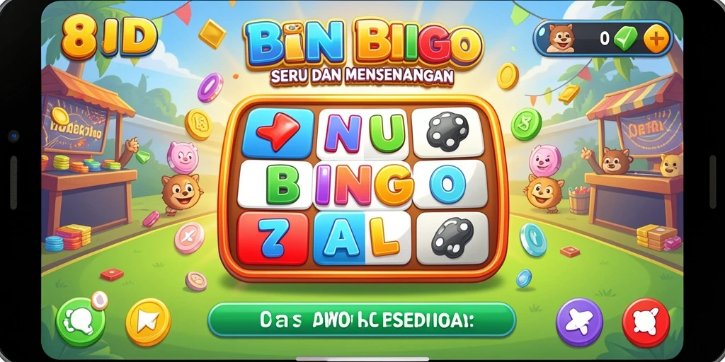 Tampilan menarik dari gameplay Bingo di aplikasi 8ID.