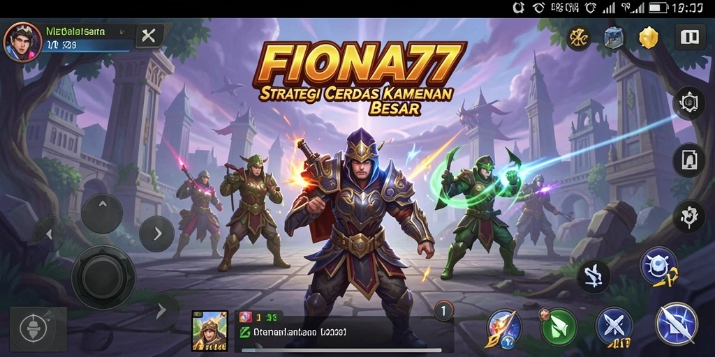 Tampilan gameplay seru di FIONA77 dengan pertempuran strategi yang mendebarkan.