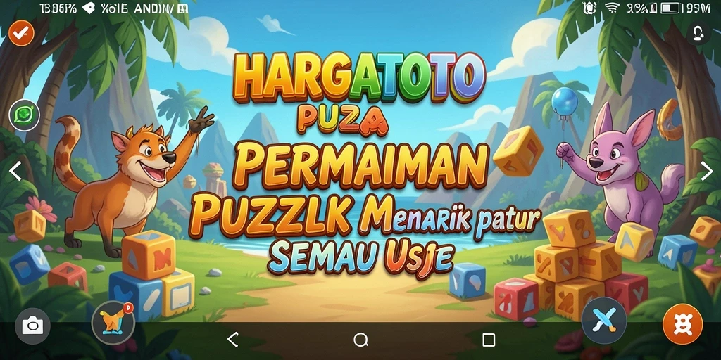 Tampilan gameplay HARGATOTO yang menantang dan menarik.