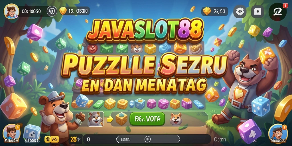 Tampilan gameplay seru dari JAVASLOT88 dengan tantangan Puzzle.