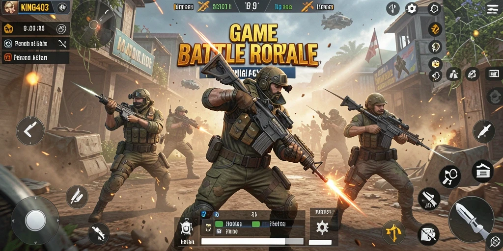 Gameplay KING403 yang mendebarkan dalam momen pertempuran.