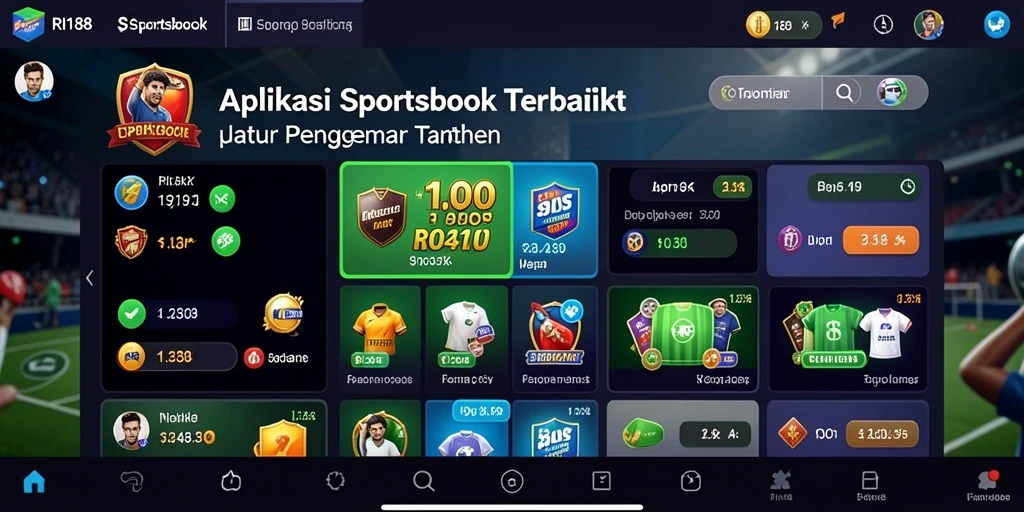 Tampilan screenshot utama RI188 yang menampilkan fitur taruhan yang menarik.