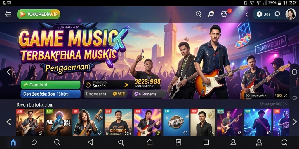 Tampilan gameplay TOKOPEDIAVIP yang interaktif dan seru.