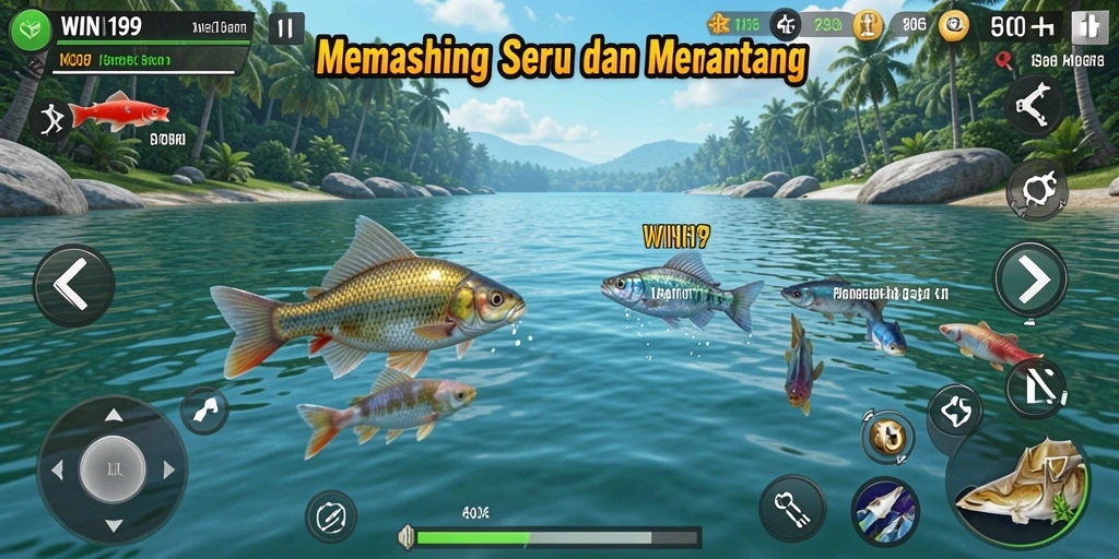 Gameplay memancing yang seru dan menantang di WIN199.